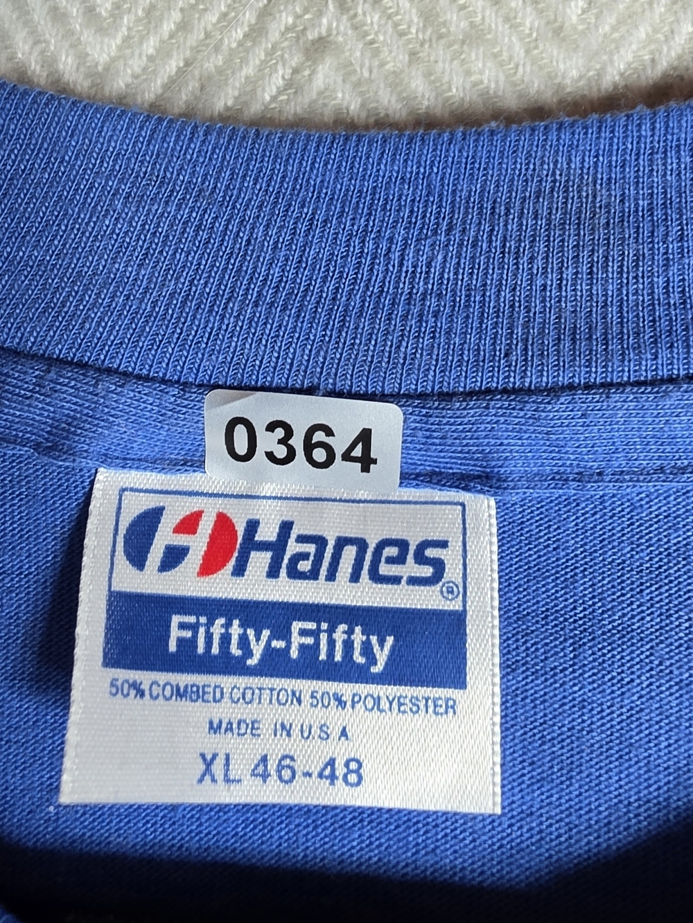 Vintage 80s Apache AH 64A Helicopter Hanes Blue Tee Single Stitch Green Yellow - Picture 3 of 9